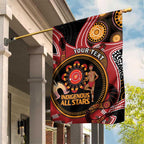 Custom Australia Indigenous Rugby Garden Flag 2024 Aboriginal All Stars