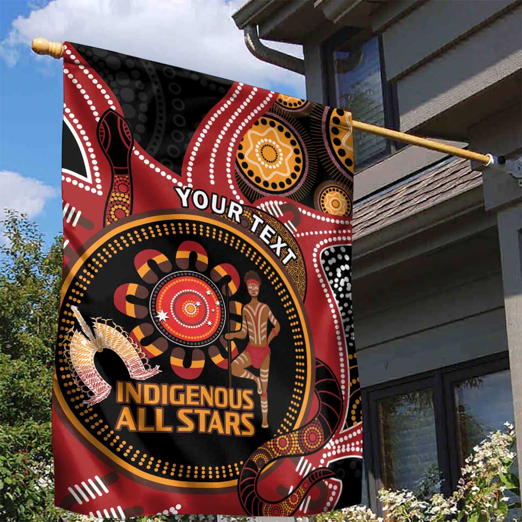 Custom Australia Indigenous Rugby Garden Flag 2024 Aboriginal All Stars