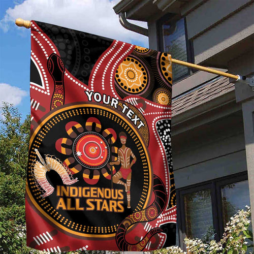 Custom Australia Indigenous Rugby Garden Flag 2024 Aboriginal All Stars