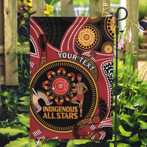 Custom Australia Indigenous Rugby Garden Flag 2024 Aboriginal All Stars
