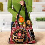 Custom Australia Indigenous Rugby Grocery Bag Aboriginal All Stars
