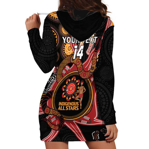 Custom Australia Indigenous Rugby Hoodie Dress 2024 Aboriginal All Stars