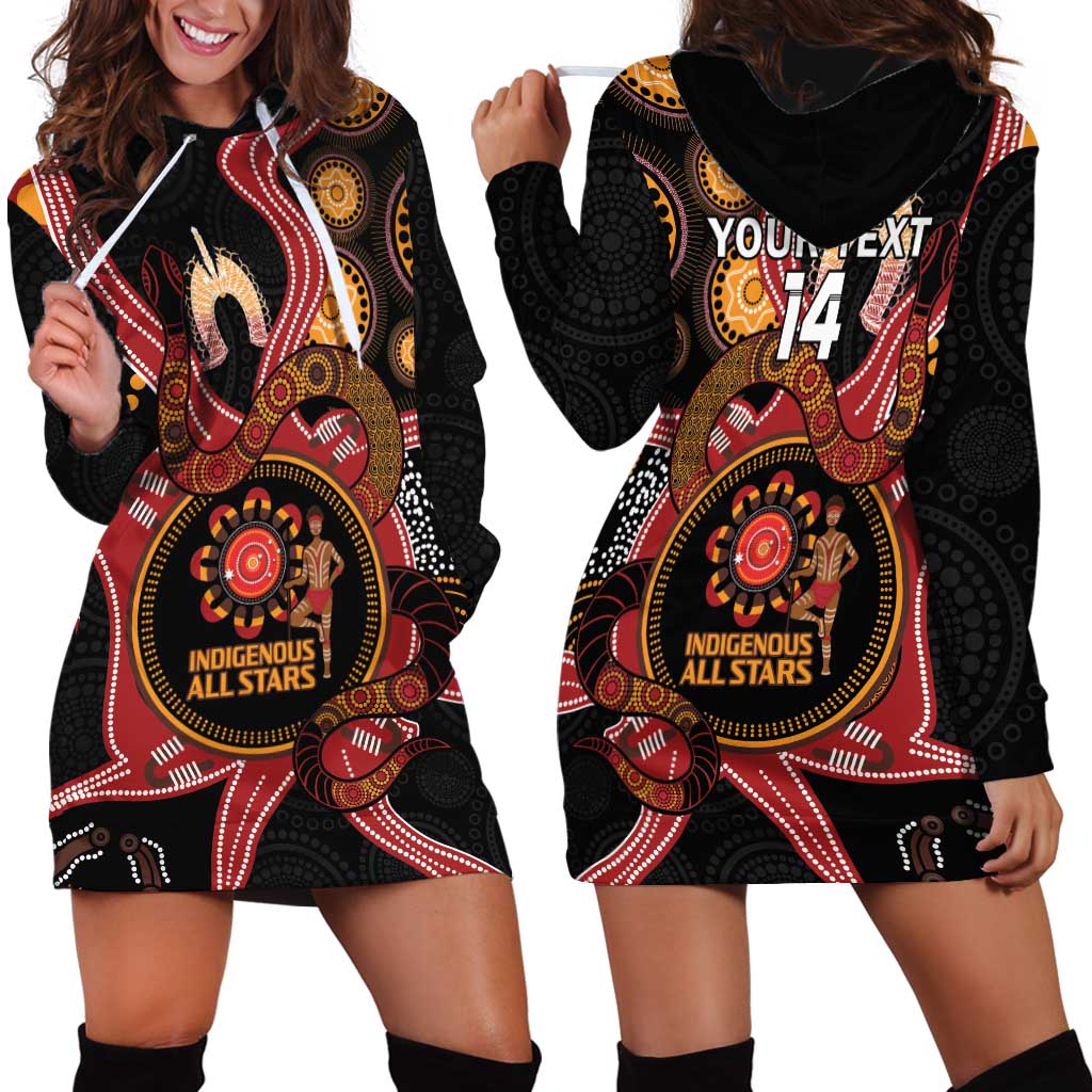Custom Australia Indigenous Rugby Hoodie Dress 2024 Aboriginal All Stars