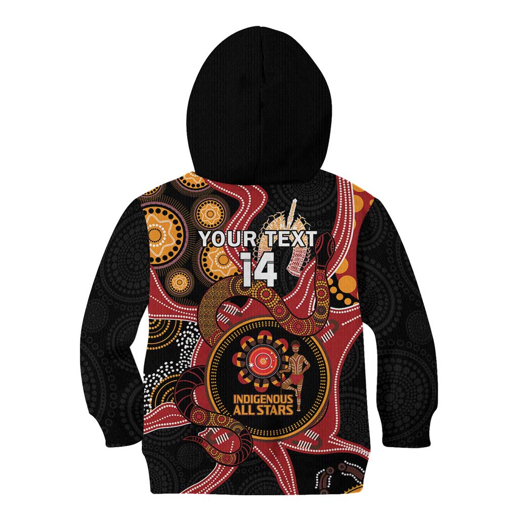 Custom Australia Indigenous Rugby Kid Hoodie 2024 Aboriginal All Stars