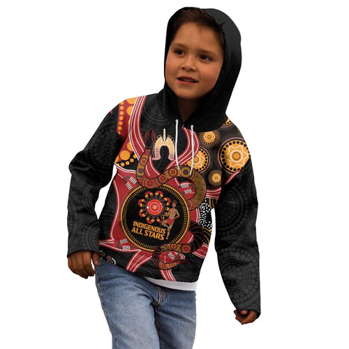 Custom Australia Indigenous Rugby Kid Hoodie 2024 Aboriginal All Stars
