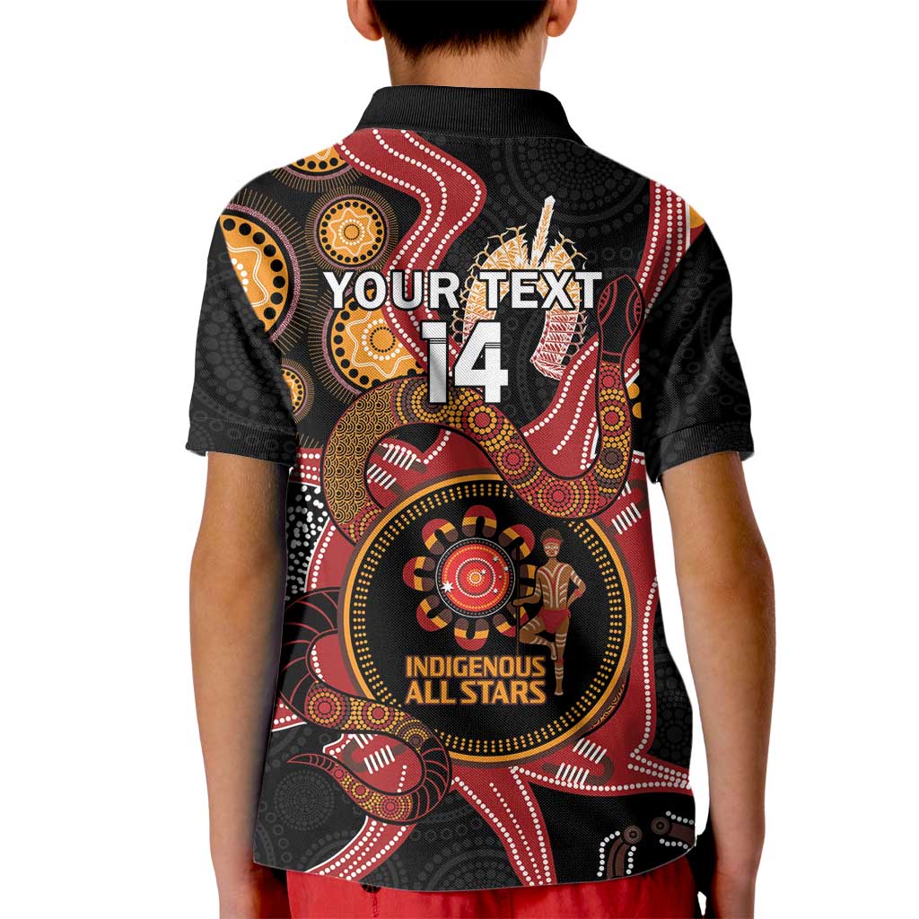 Custom Australia Indigenous Rugby Kid Polo Shirt 2024 Aboriginal All Stars