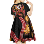 Custom Australia Indigenous Rugby Kid Short Sleeve Dress 2024 Aboriginal All Stars