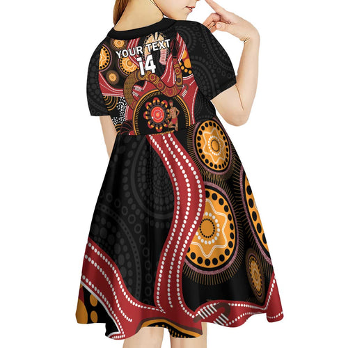 Custom Australia Indigenous Rugby Kid Short Sleeve Dress 2024 Aboriginal All Stars