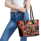 Custom Australia Indigenous Rugby Leather Tote Bag 2024 Aboriginal All Stars