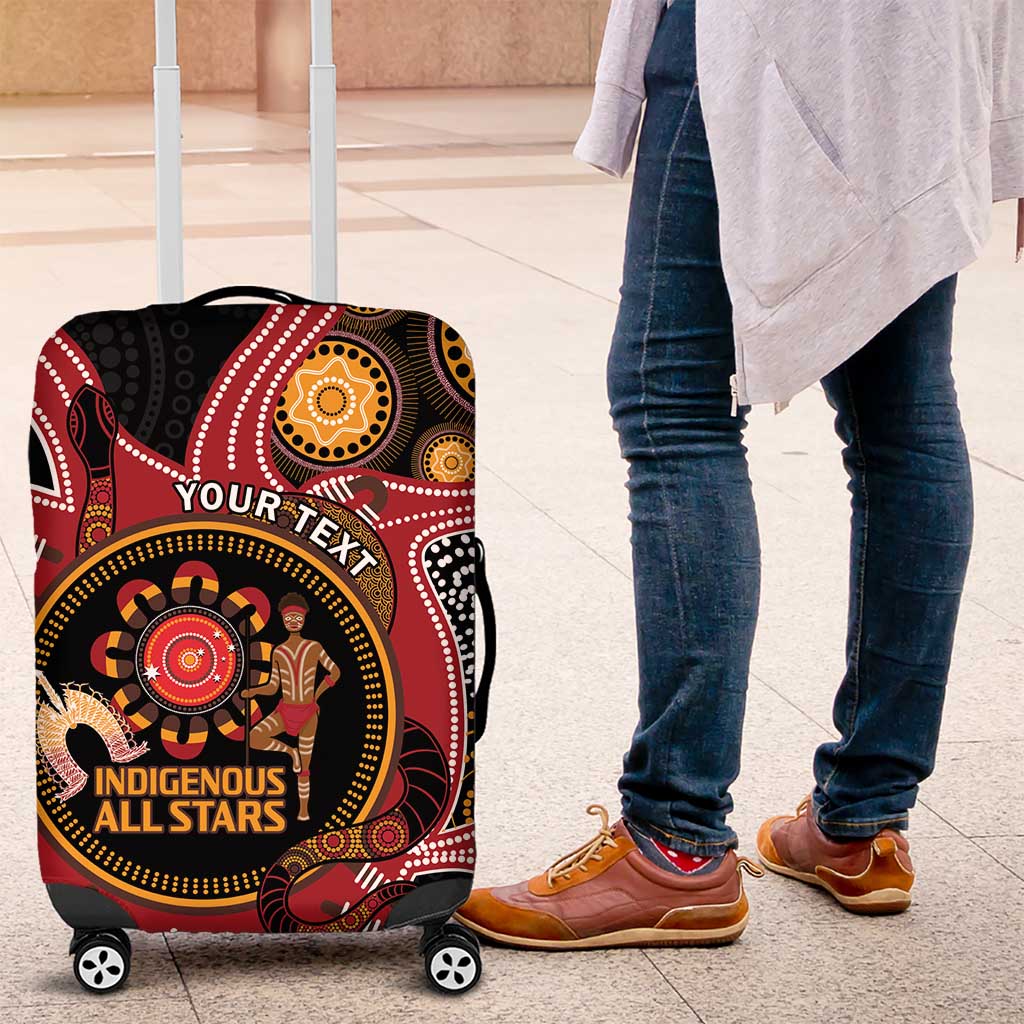 Custom Australia Indigenous Rugby Luggage Cover 2024 Aboriginal All Stars