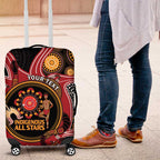 Custom Australia Indigenous Rugby Luggage Cover 2024 Aboriginal All Stars