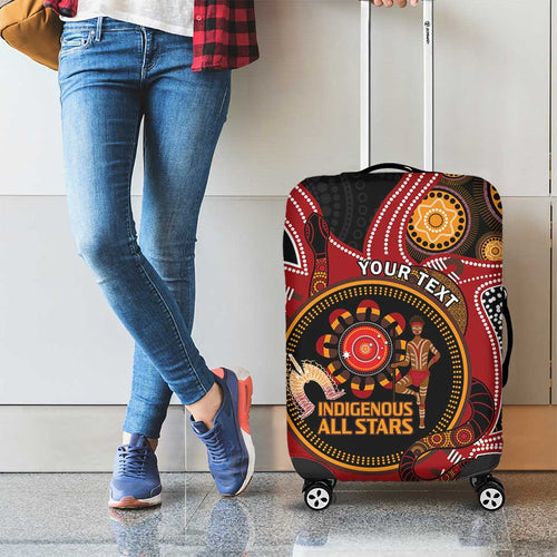 Custom Australia Indigenous Rugby Luggage Cover 2024 Aboriginal All Stars