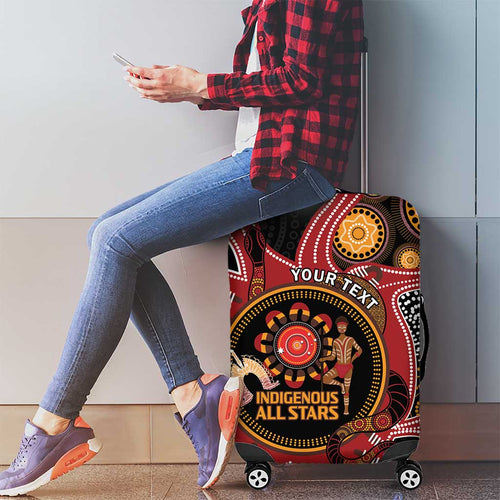 Custom Australia Indigenous Rugby Luggage Cover 2024 Aboriginal All Stars