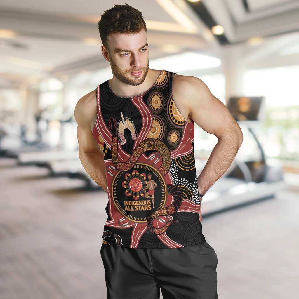 Custom Australia Indigenous Rugby Men Tank Top 2024 Aboriginal All Stars