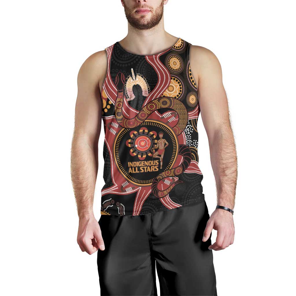 Custom Australia Indigenous Rugby Men Tank Top 2024 Aboriginal All Stars