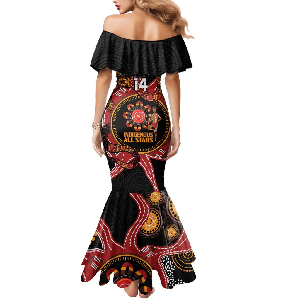 Custom Australia Indigenous Rugby Mermaid Dress 2024 Aboriginal All Stars