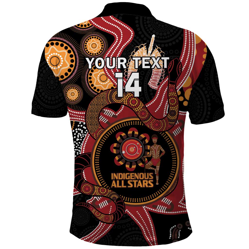 Custom Australia Indigenous Rugby Polo Shirt 2024 Aboriginal All Stars