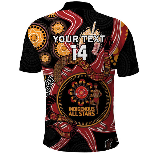 Custom Australia Indigenous Rugby Polo Shirt 2024 Aboriginal All Stars