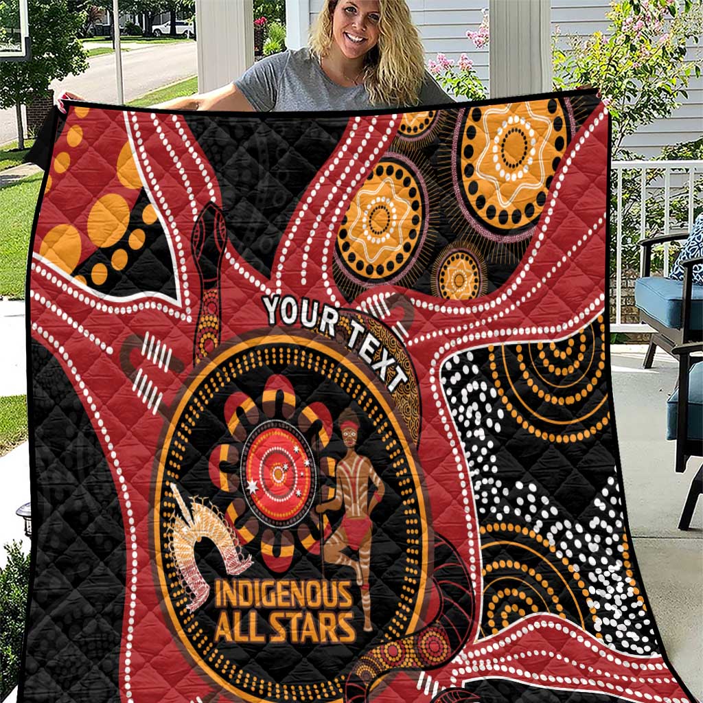 Custom Australia Indigenous Rugby Quilt 2024 Aboriginal All Stars