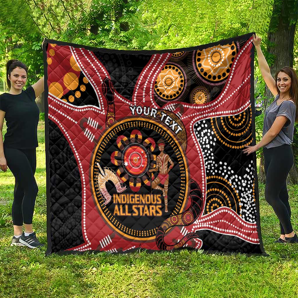 Custom Australia Indigenous Rugby Quilt 2024 Aboriginal All Stars