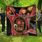Custom Australia Indigenous Rugby Quilt 2024 Aboriginal All Stars