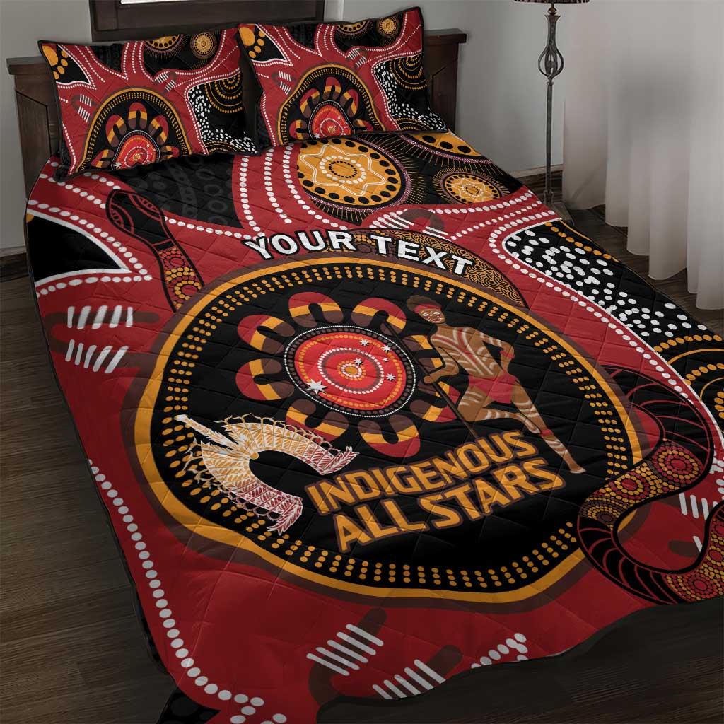 Custom Australia Indigenous Rugby Quilt Bed Set 2024 Aboriginal All Stars