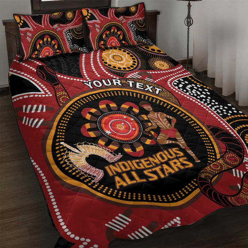 Custom Australia Indigenous Rugby Quilt Bed Set 2024 Aboriginal All Stars
