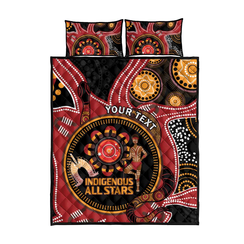 Custom Australia Indigenous Rugby Quilt Bed Set 2024 Aboriginal All Stars