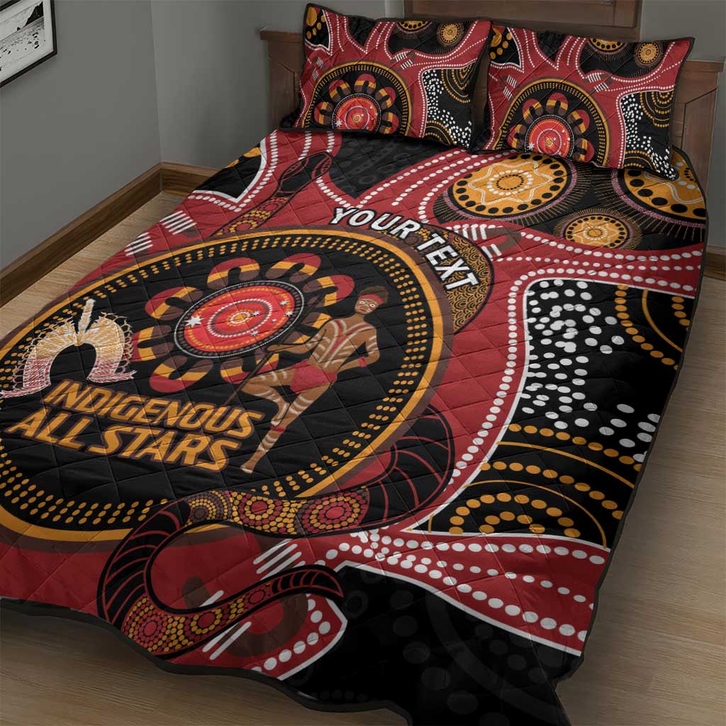 Custom Australia Indigenous Rugby Quilt Bed Set 2024 Aboriginal All Stars