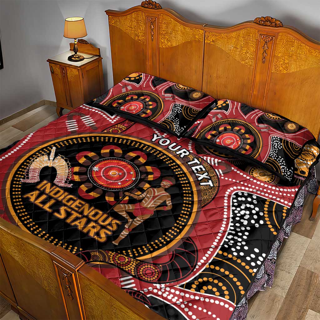 Custom Australia Indigenous Rugby Quilt Bed Set 2024 Aboriginal All Stars