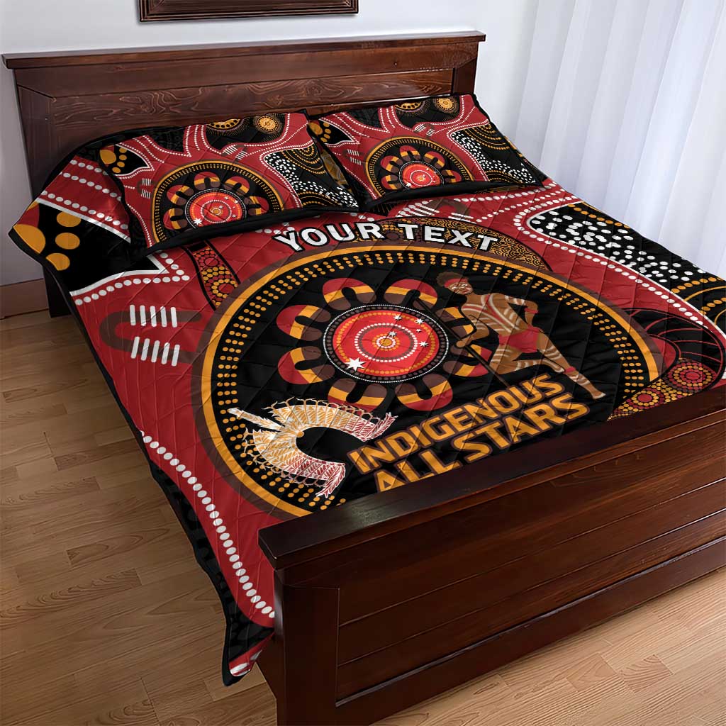 Custom Australia Indigenous Rugby Quilt Bed Set 2024 Aboriginal All Stars