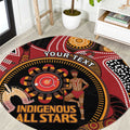 Custom Australia Indigenous Rugby Round Carpet 2024 Aboriginal All Stars
