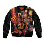 Custom Australia Indigenous Rugby Sleeve Zip Bomber Jacket 2024 Aboriginal All Stars