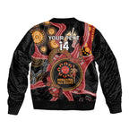 Custom Australia Indigenous Rugby Sleeve Zip Bomber Jacket 2024 Aboriginal All Stars