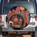 Custom Australia Indigenous Rugby Spare Tire Cover 2024 Aboriginal All Stars