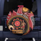 Custom Australia Indigenous Rugby Spare Tire Cover 2024 Aboriginal All Stars