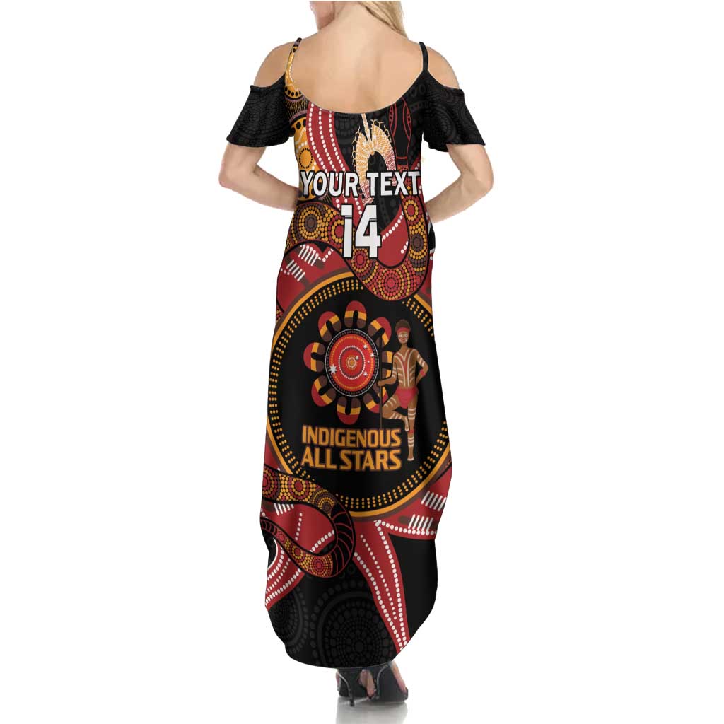 Custom Australia Indigenous Rugby Summer Maxi Dress 2024 Aboriginal All Stars