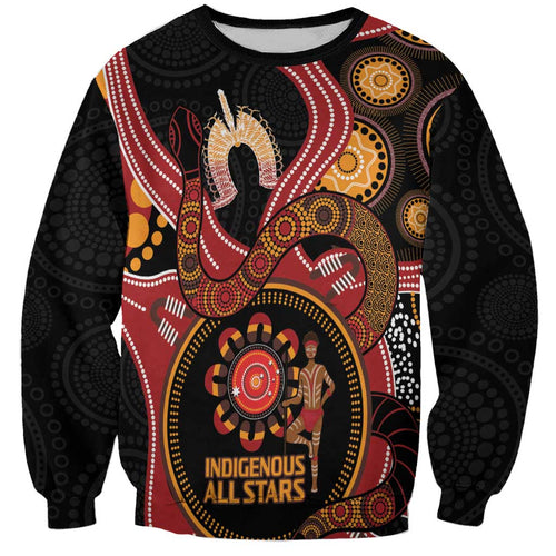 Custom Australia Indigenous Rugby Sweatshirt 2024 Aboriginal All Stars