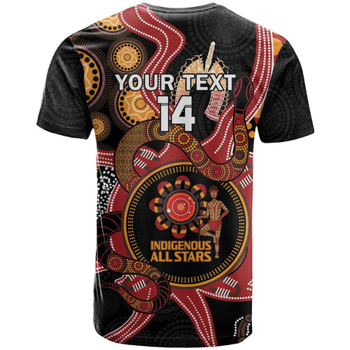 Custom Australia Indigenous Rugby T Shirt 2024 Aboriginal All Stars