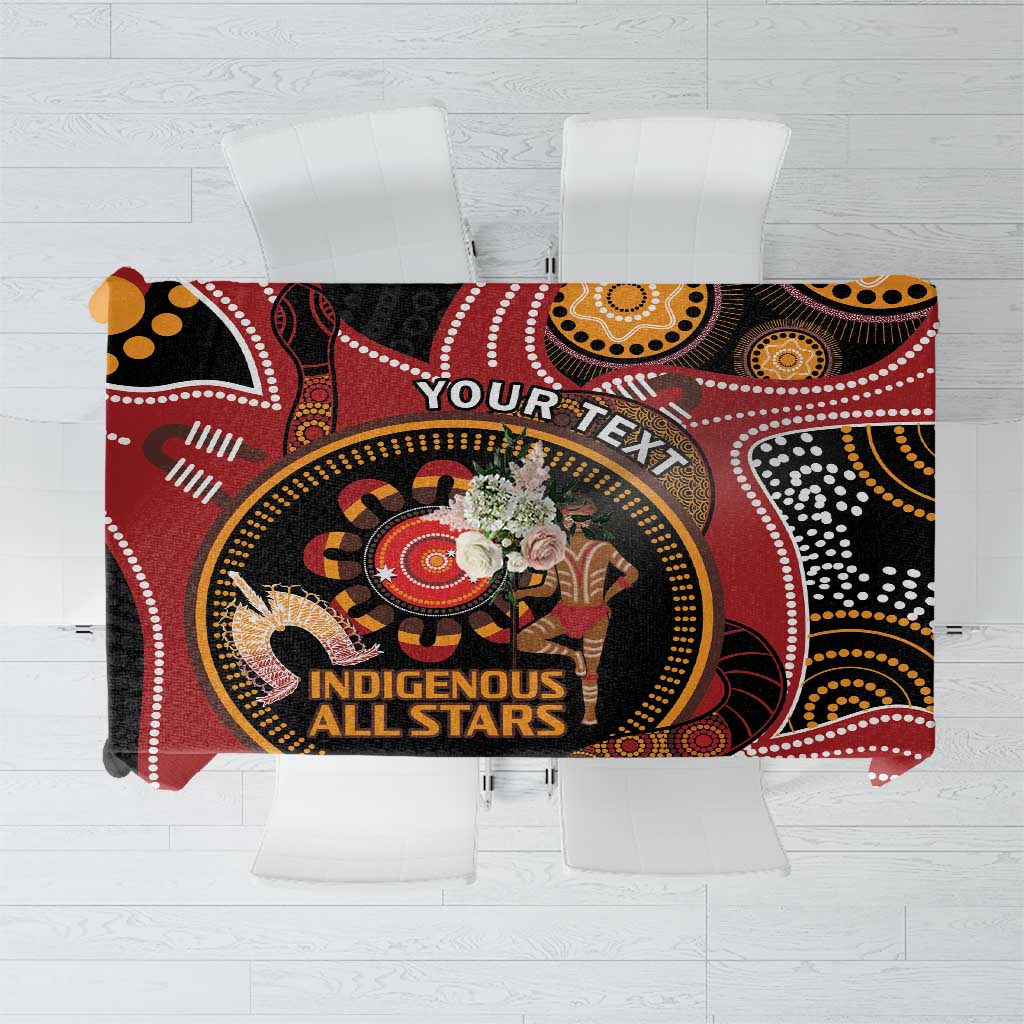 Custom Australia Indigenous Rugby Tablecloth 2024 Aboriginal All Stars
