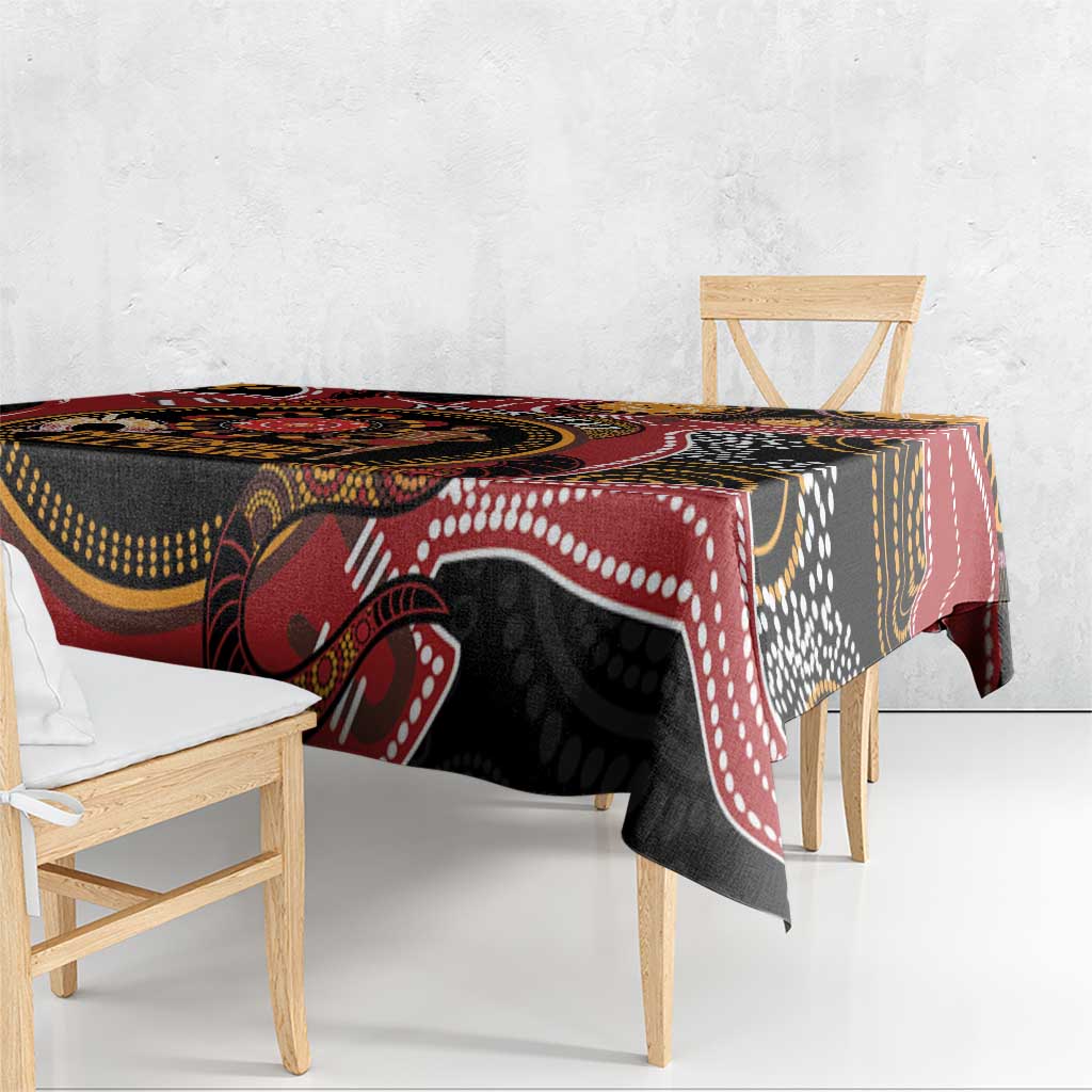 Custom Australia Indigenous Rugby Tablecloth 2024 Aboriginal All Stars
