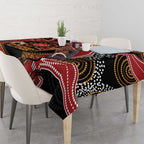 Custom Australia Indigenous Rugby Tablecloth 2024 Aboriginal All Stars