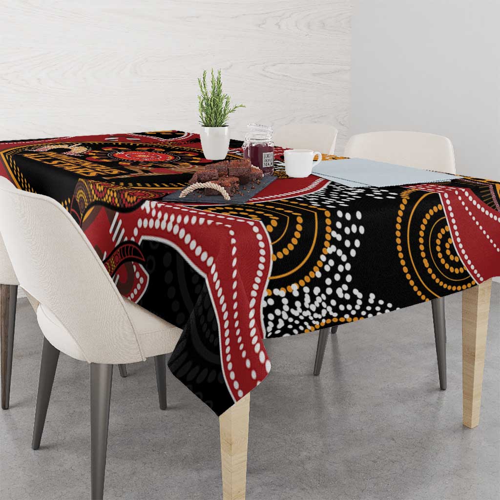 Custom Australia Indigenous Rugby Tablecloth 2024 Aboriginal All Stars