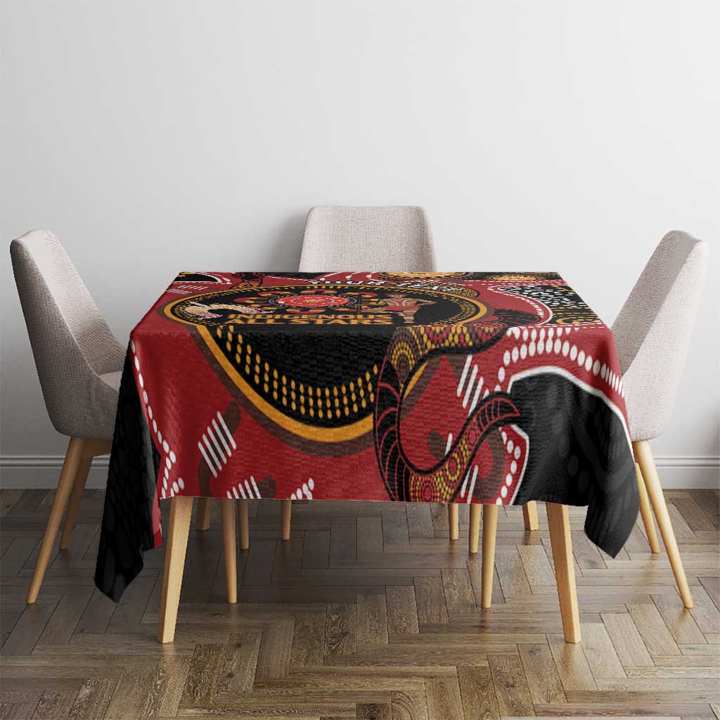 Custom Australia Indigenous Rugby Tablecloth 2024 Aboriginal All Stars