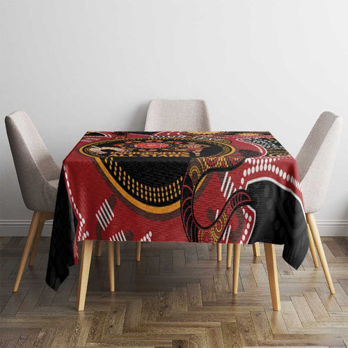 Custom Australia Indigenous Rugby Tablecloth 2024 Aboriginal All Stars