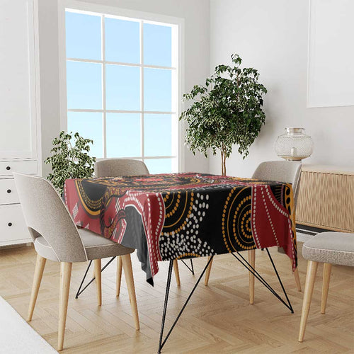 Custom Australia Indigenous Rugby Tablecloth 2024 Aboriginal All Stars
