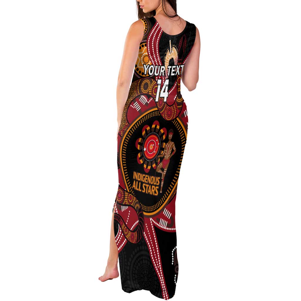 Custom Australia Indigenous Rugby Tank Maxi Dress 2024 Aboriginal All Stars