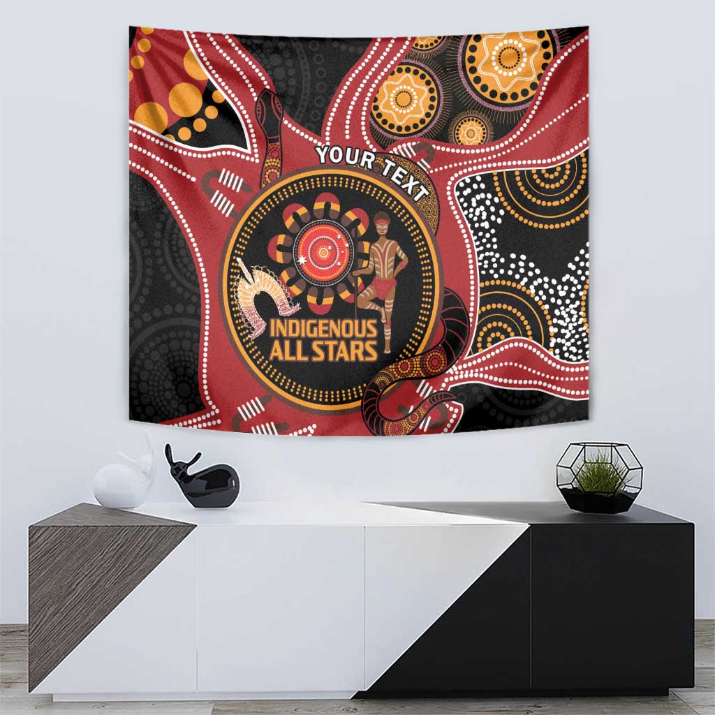 Custom Australia Indigenous Rugby Tapestry 2024 Aboriginal All Stars