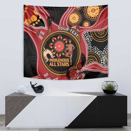 Custom Australia Indigenous Rugby Tapestry 2024 Aboriginal All Stars