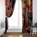 Custom Australia Indigenous Rugby Window Curtain 2024 Aboriginal All Stars